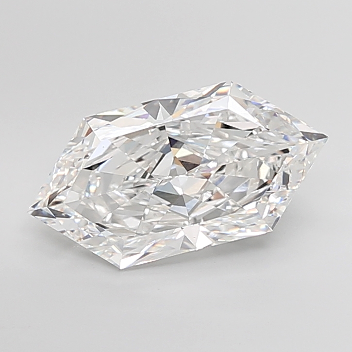 6.34 carat Hexagon Brilliant lab grown diamond, E VVS2, IGI certified