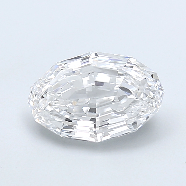 3.10 ct Oval Step lab grown diamond D VS1