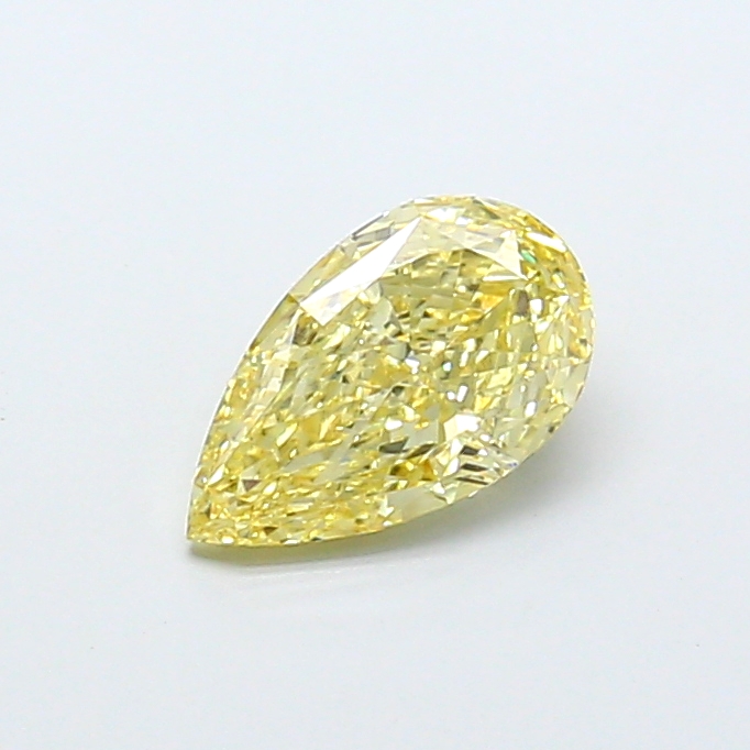 1.52 ct Pear Fancy Light Yellow Lab-Grown Diamond