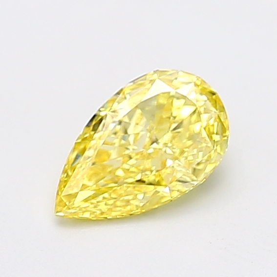 1.01 ct Pear Fancy Intense Yellow Lab-Grown Diamond
