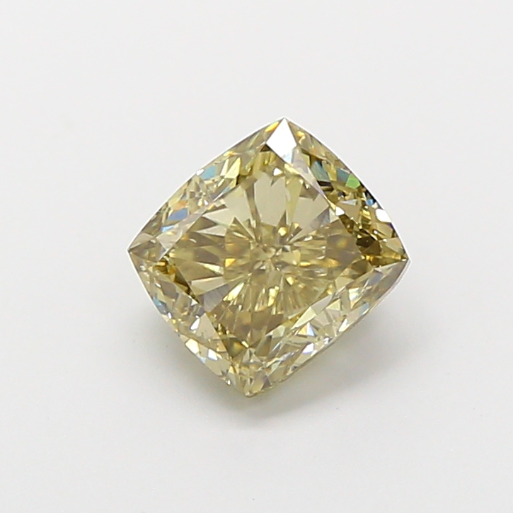 1.75 ct Cushion Fancy Vivid Yellow Lab-Grown Diamond