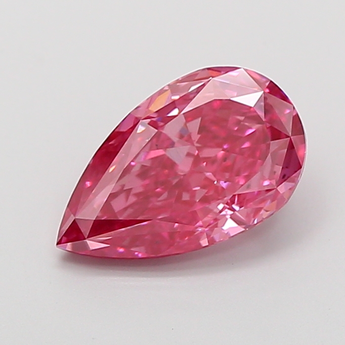 2.09 ct Pear Fancy Vivid Pink Lab-Grown Diamond