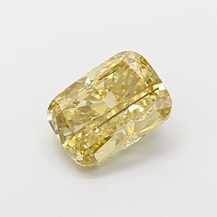 1.70 ct Cushion Fancy Vivid Yellow Lab-Grown Diamond