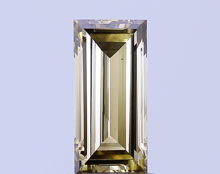 1.18 ct Baguette, Fancy Vivid Brown VS1 CVD