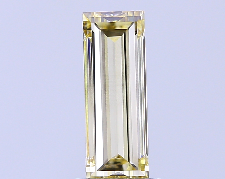 1.06 ct Baguette, Fancy Vivid Yellow VS1 CVD