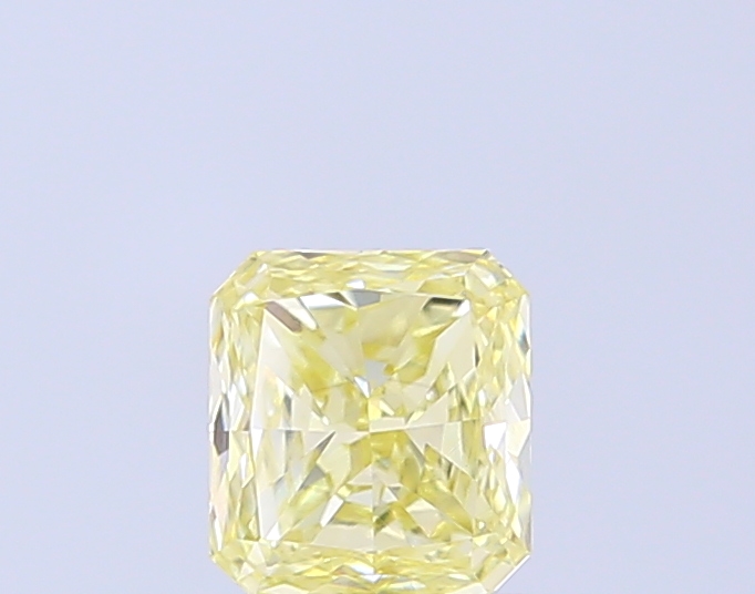0.80 ct Sq Radient, Fancy Vivid Yellow VS1 CVD