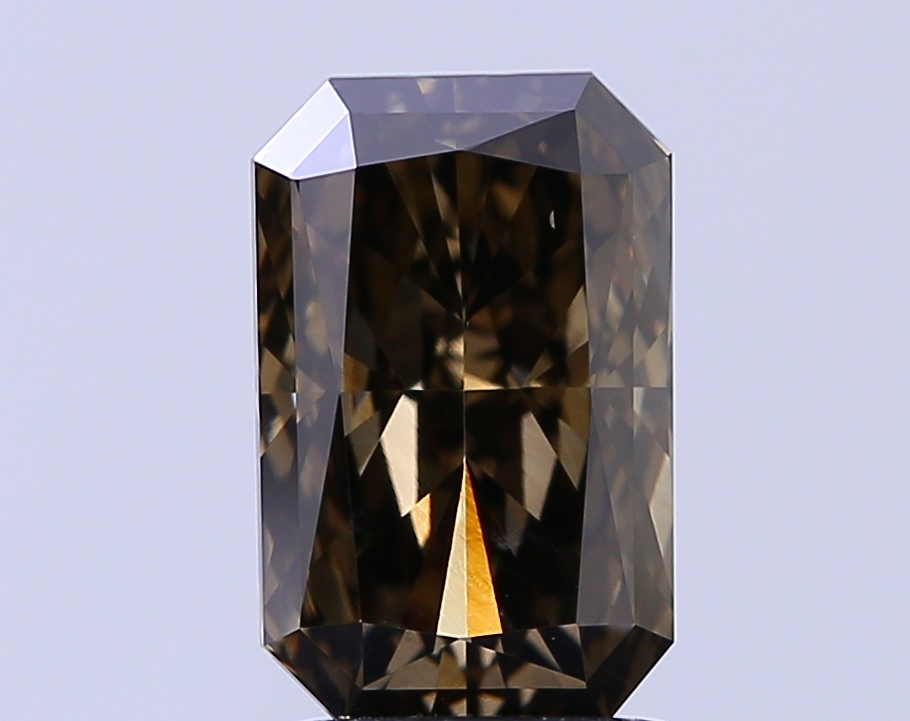 2.08 ct Radiant, Fancy Vivid Black VS1 CVD