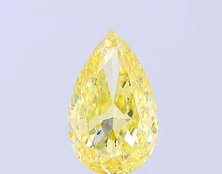 2.01 ct Pear, Fancy Vivid Yellow SI1 IGI CVD