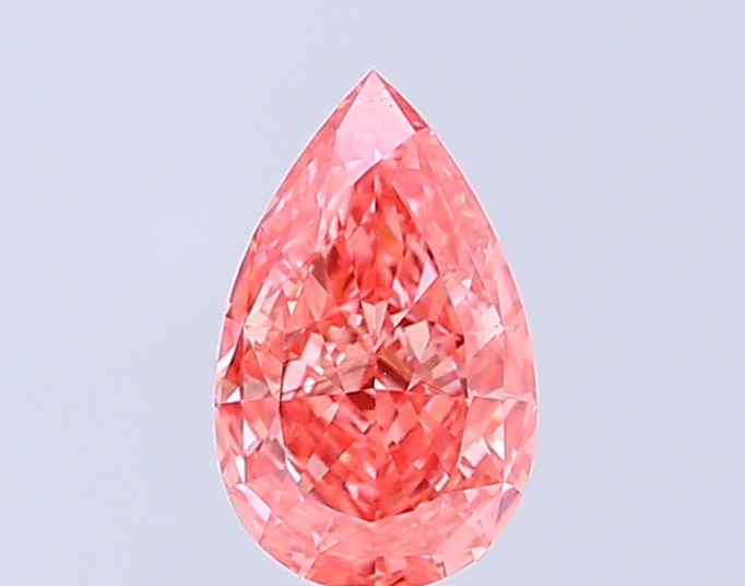 1.00 ct Pear, Fancy Vivid Pink VS1 CVD