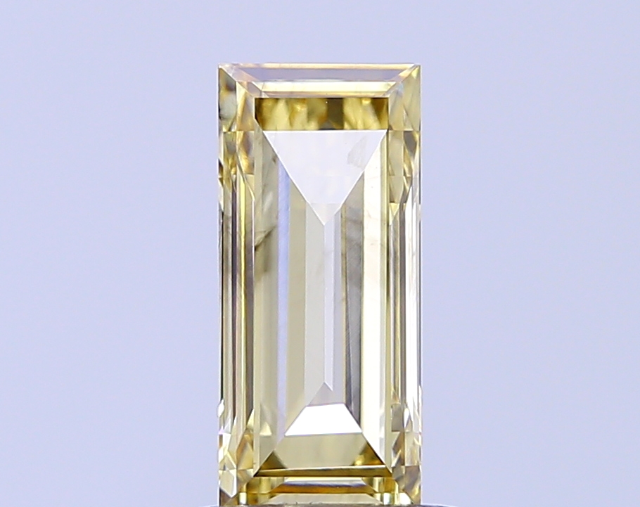 1.04 ct Baguette, Fancy Vivid Yellow VS1 CVD