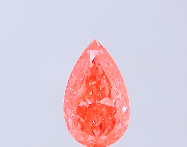 1.01 ct Pear, Fancy Vivid Pink VS1 CVD