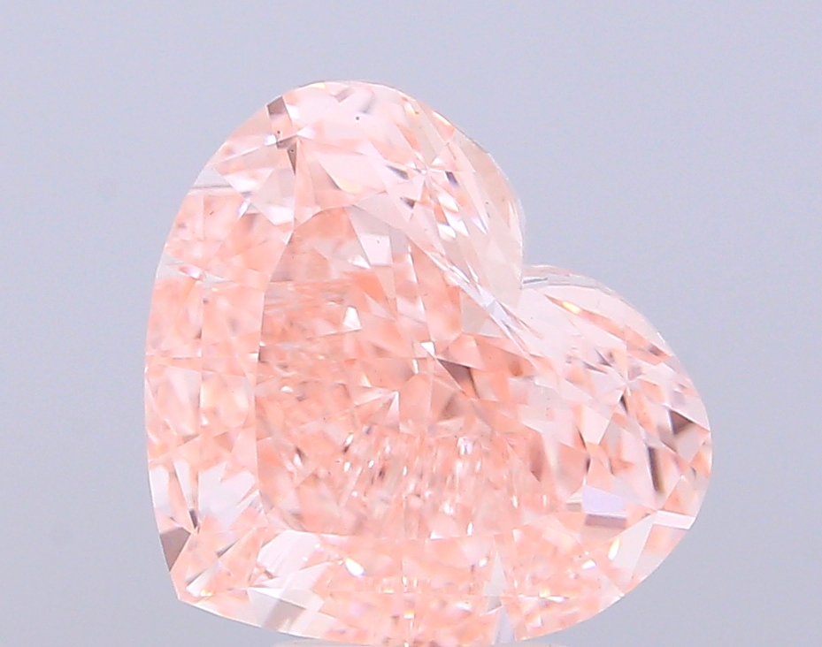 5.01 ct Heart, Fancy Intense Pink VS1 IGI CVD