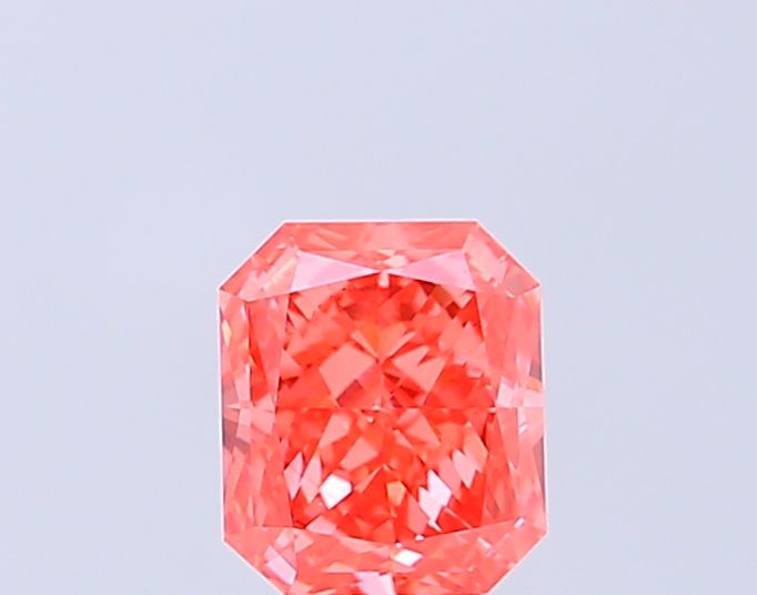 0.86 ct Radiant, Fancy Vivid Pink VS1 CVD