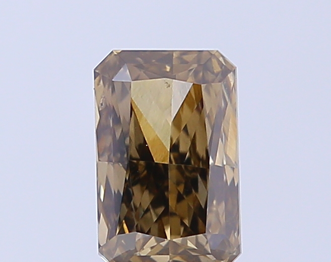 1.49 ct Radiant, Fancy Vivid Brown VS1 CVD