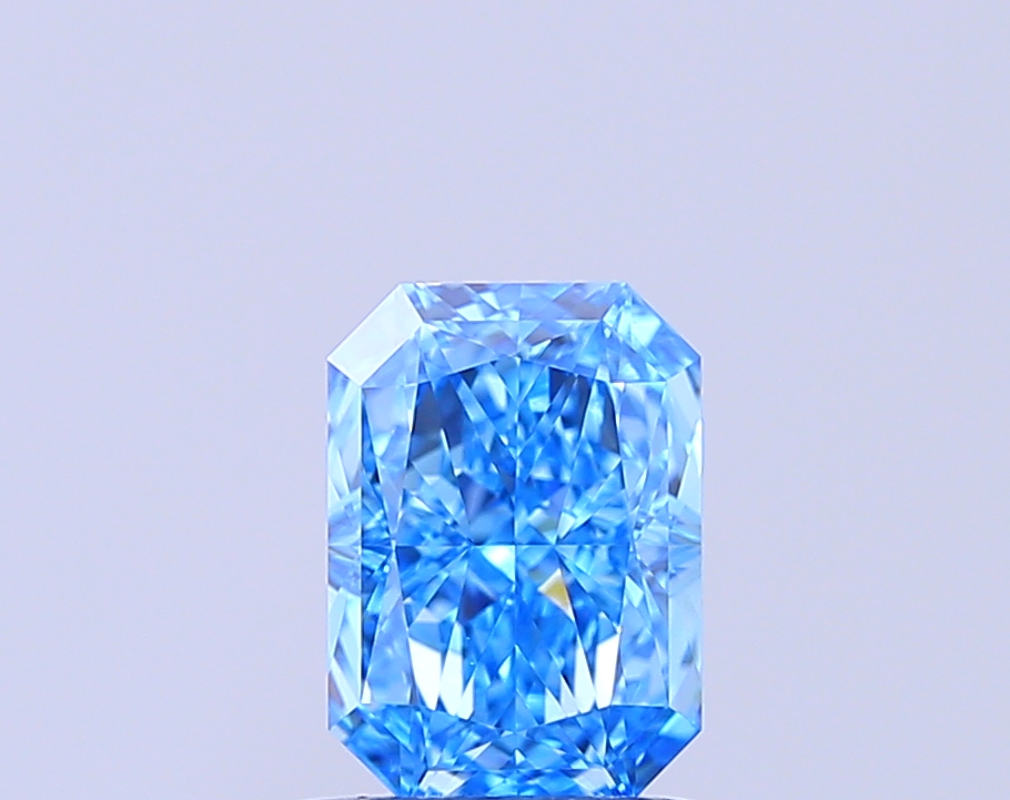 1.01 ct Radiant, Fancy Vivid Blue VS1 HPHT