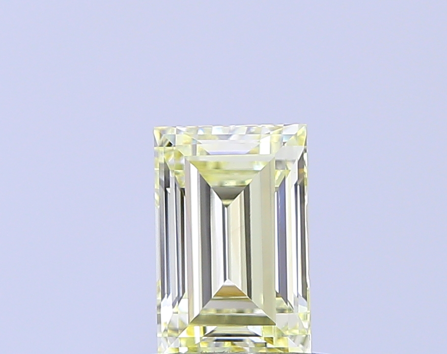 0.91 ct Baguette, Fancy Vivid Yellow VS1 CVD