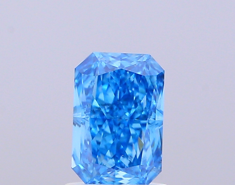 1.08 ct Radiant, Fancy Vivid Blue VS2 IGI CVD