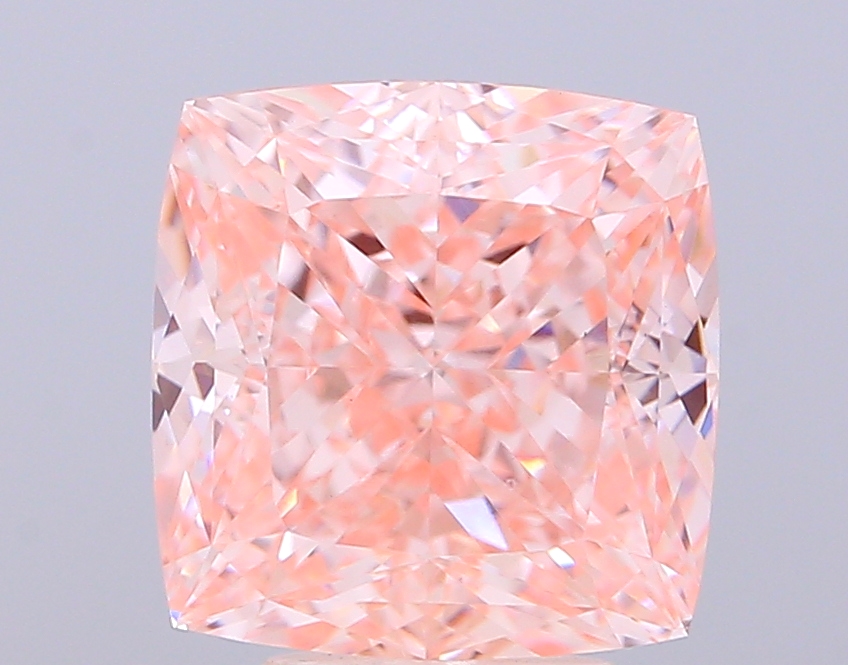 5.04 ct Cushion, Fancy Vivid Pink VVS2 IGI CVD