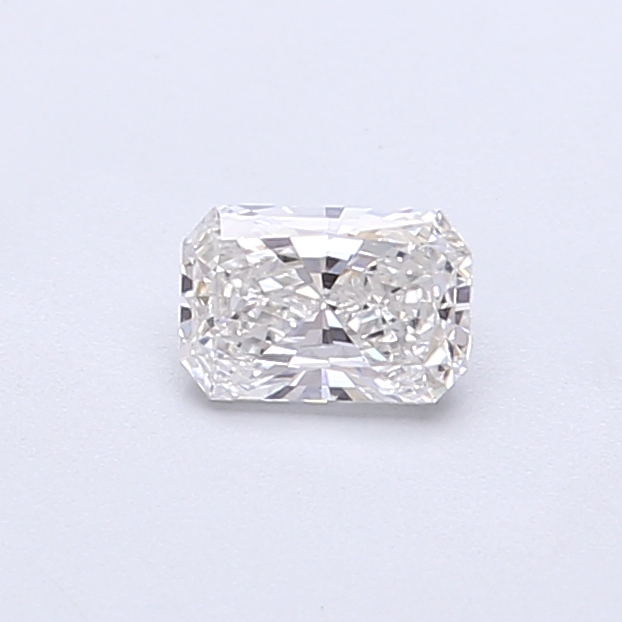 Actual 0.32 carat F Radiant lab-grown diamond