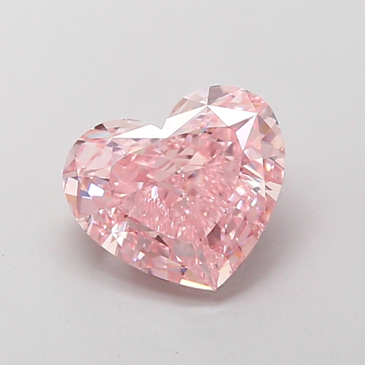 2.02 ct Heart, Fancy Intense Pink VVS2 IGI CVD