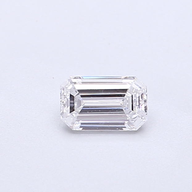 Actual 0.28 carat D Emerald lab-grown diamond