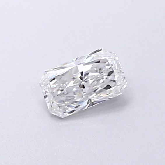 Actual 0.29 carat D Radiant lab-grown diamond