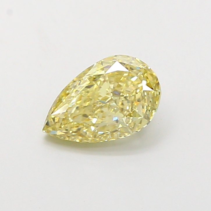 1.08 ct Pear Fancy Intense Yellow Lab-Grown Diamond
