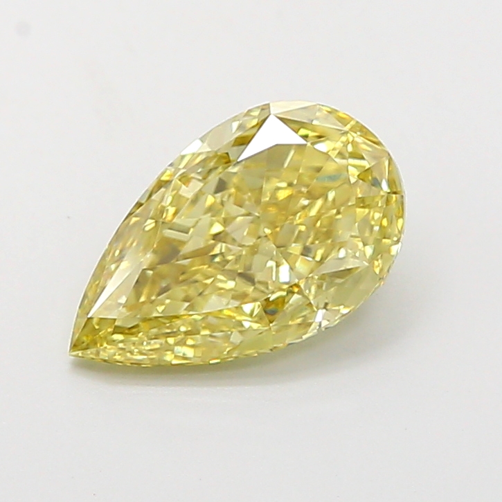 1.06 ct Pear Fancy Intense Yellow Lab-Grown Diamond