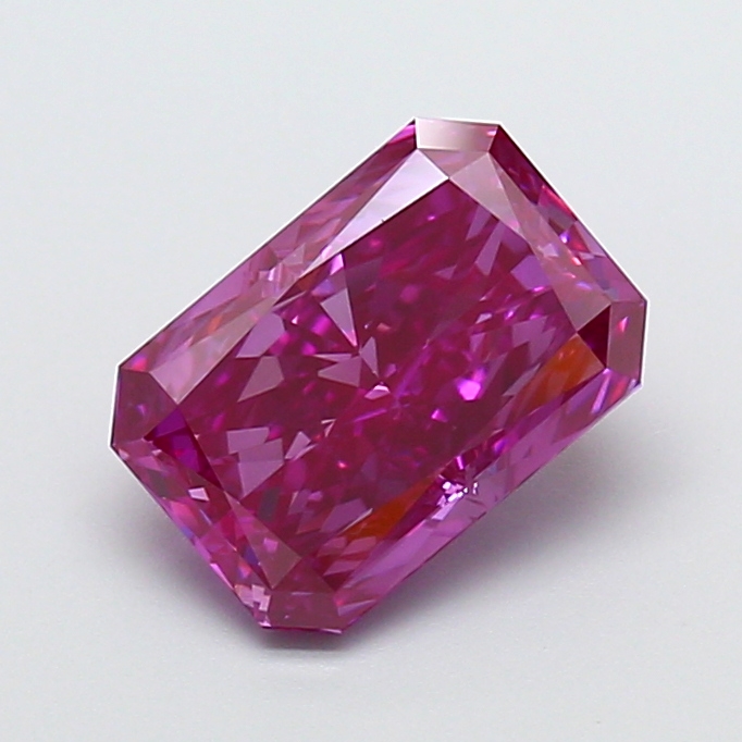 2.35 ct Radiant Fancy Vivid Pink Lab-Grown Diamond