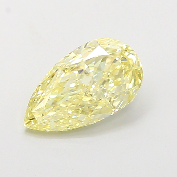 1.51 ct Pear Fancy Light Yellow Lab-Grown Diamond