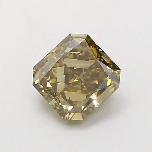 1.03 ct Radiant Fancy Vivid Brown Lab-Grown Diamond