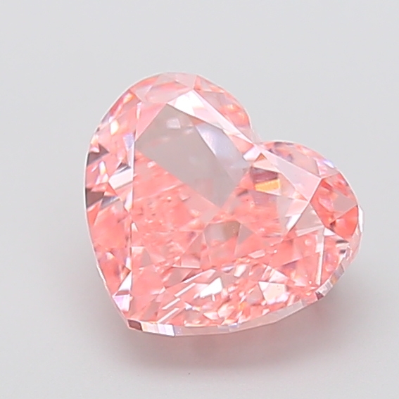 2.71 ct Pink (Vivid) VVS2 Heart Modified lab-grown diamond