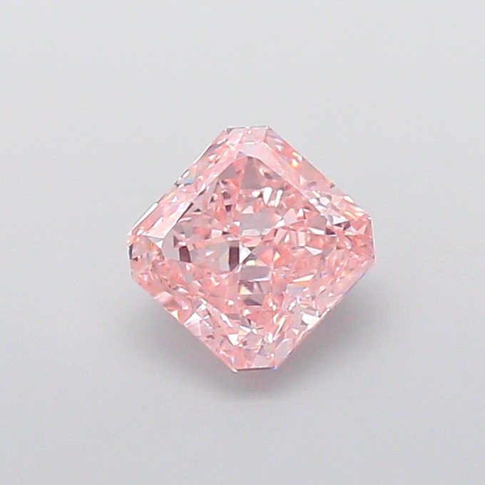 1.53 ct Pink (Intense) VVS2 Square Radiant lab-grown diamond