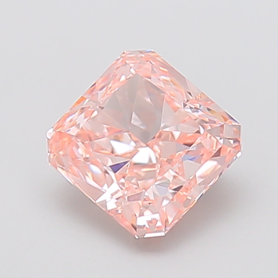 1.93 ct Pink (Vivid) VVS2 Square Radiant lab-grown diamond