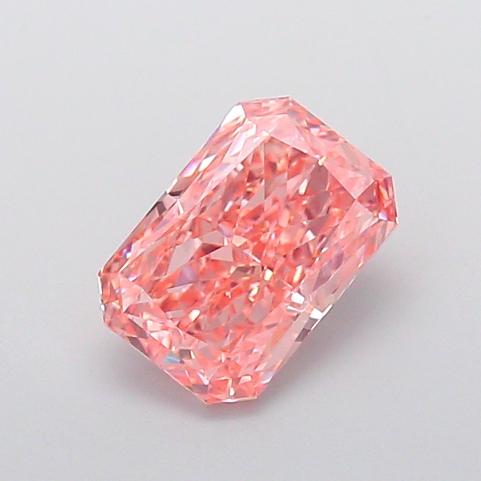2.16 ct Pink (Vivid) VS1 Radiant lab-grown diamond