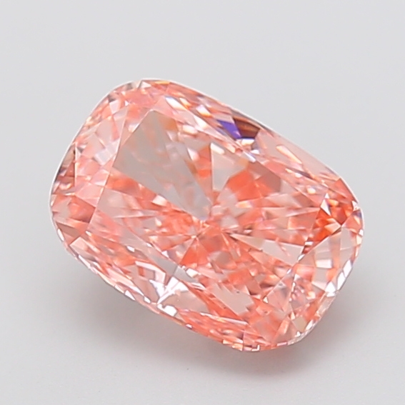 2.32 ct Pink (Vivid) VS1 Cushion lab-grown diamond