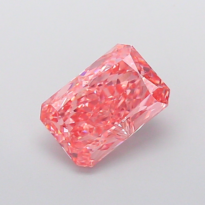 2.06 ct Pink (Vivid) VS1 Radiant lab-grown diamond