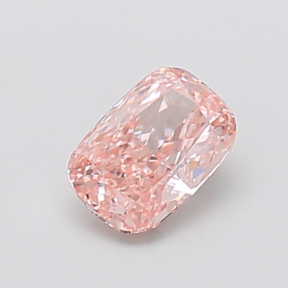 1.06 ct Pink (Vivid) VS1 Cushion lab-grown diamond