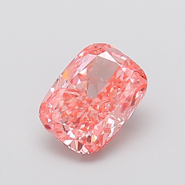 1.61 ct Pink (Vivid) VS1 Cushion lab-grown diamond