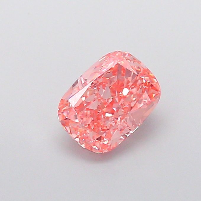 1.55 ct Pink (Vivid) VS1 Cushion lab-grown diamond