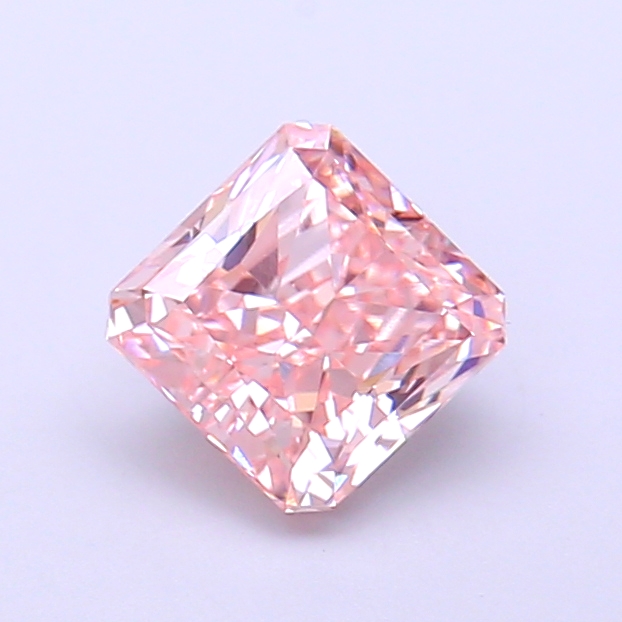 1.06 ct Pink (Vivid) VVS2 Square Radiant lab-grown diamond