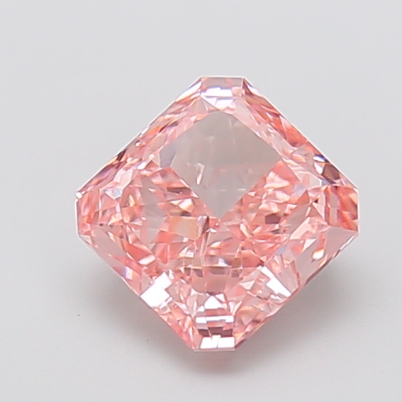 1.94 ct Pink (Vivid) VVS2 Square Radiant lab-grown diamond