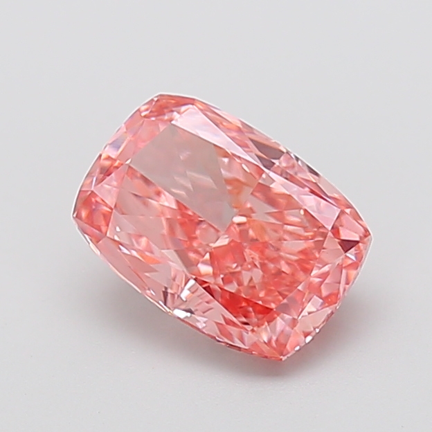 2.01 ct Pink (Vivid) VS1 Cushion lab-grown diamond