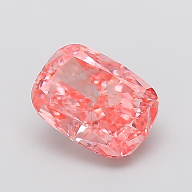 2.03 ct Pink (Vivid) VS1 Cushion lab-grown diamond