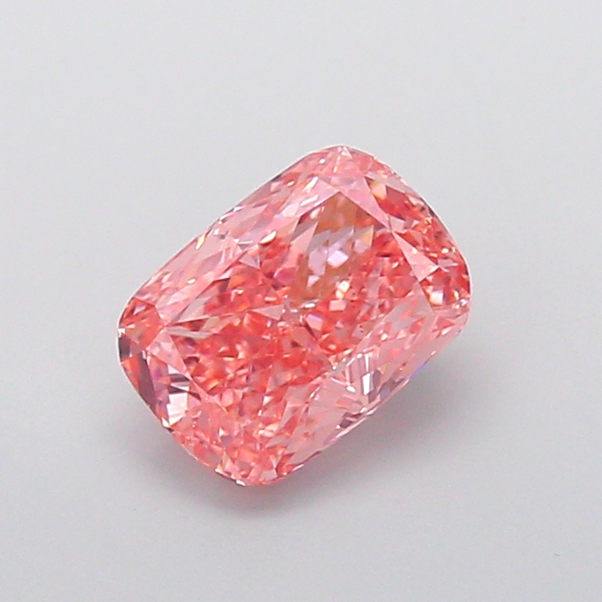 2.03 ct Pink (Vivid) VS1 Cushion lab-grown diamond