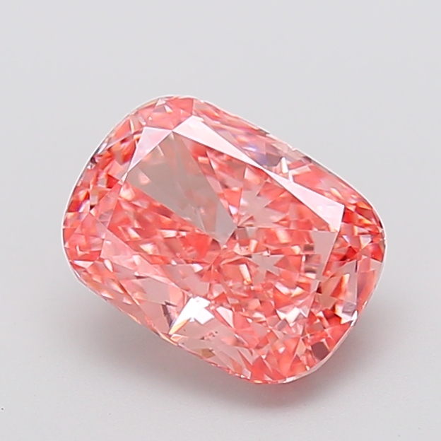 2.55 ct Pink (Vivid) VS2 Cushion lab-grown diamond