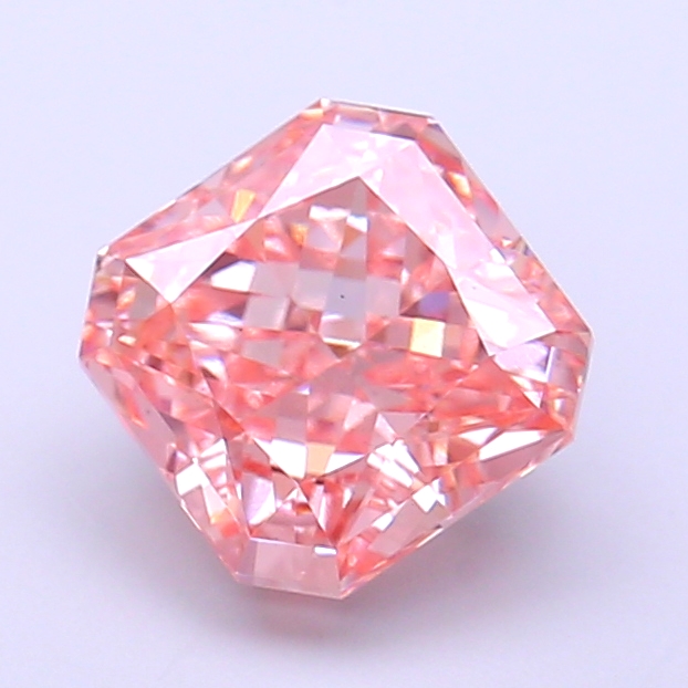 2.03 ct Pink (Vivid) VS1 Square Radiant lab-grown diamond