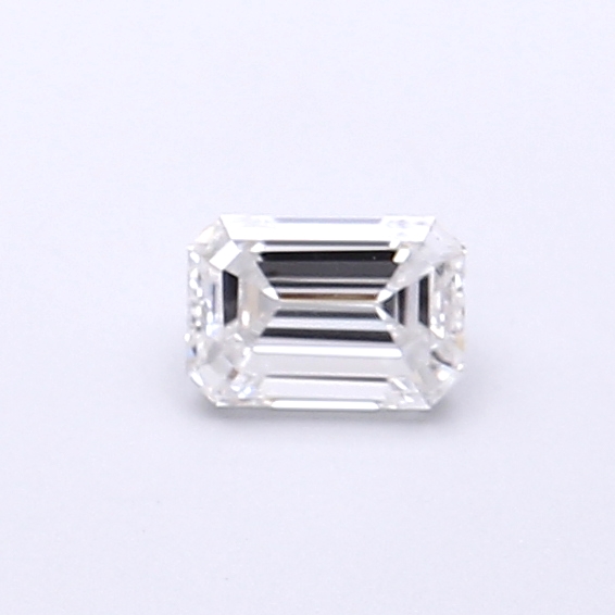 Actual 0.3 carat E Emerald lab-grown diamond