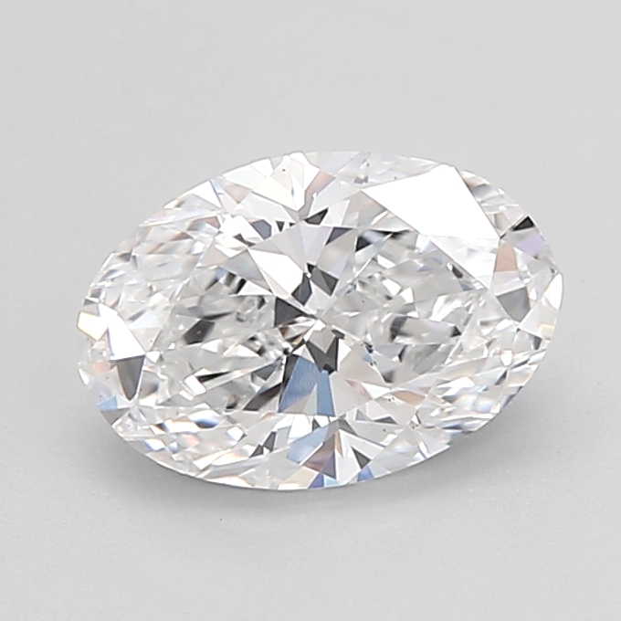 1.53 carat Oval lab grown diamond, D VS1, IGI certified