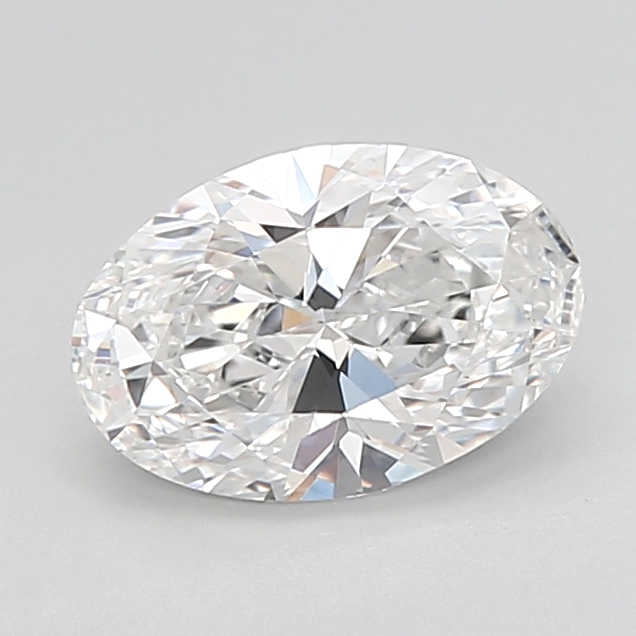 1.51 carat Oval lab grown diamond, D VVS2, IGI certified